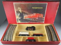 Märklin CM 805/3 Ho Db Goods Train Set Steam Loco 0-6-0 + 3 Wagons 3 Rails M Tracks