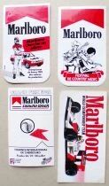 Marlboro Automobile F1 Rallye - Lot de 9 Autocollants Vintage