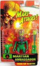 Mars Attacks! - Trendmasters - Set of 4 Martians : Ambassador, Leader, Trooper, Spy Girl