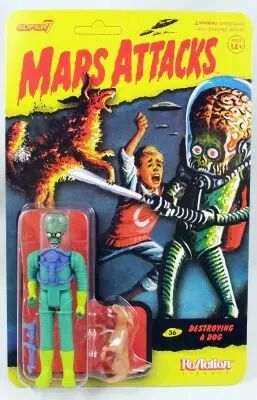 Mars Attacks - Super7 ReAction Figure - Destroying a Dog
