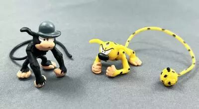 Marsupilami - Mini-Figurines PVC Plastoy - Marsupilami vs Mars le Noir