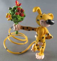 Marsupilami - Plastoy PVC Figure - Marsupilami with flowers