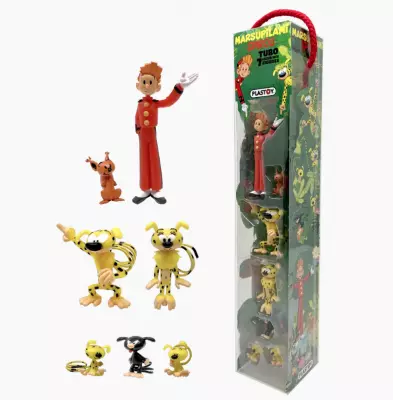 Marsupilami et Spirou - Set de 7 Figurines PVC Plastoy Tubo