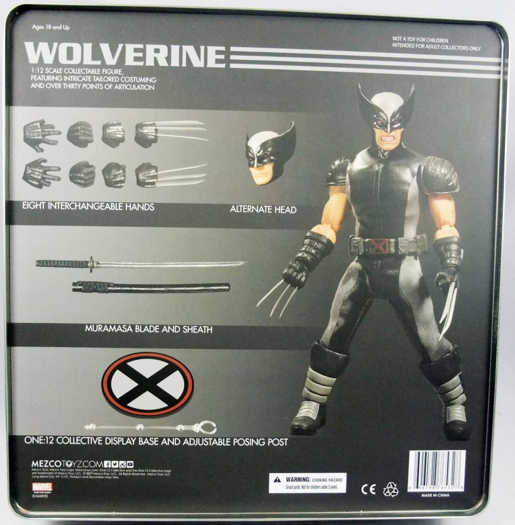 Mezco One:12 COLLECTIVE 6" Marvel X-Force WOLVERINE PX PREVIEWS MISB 