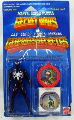 Marvel Guerres Secr�tes - Spider-Man \ black costume\  (loose avec blister Europe) - Mattel