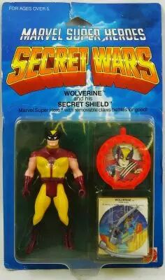 Marvel Guerres Secr�tes - Wolverine / Serval \ silver claws\  (carte USA) - Mattel