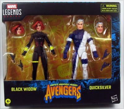 Marvel Legends - Black Widow & Quicksilver \ Avengers\  - Serie Hasbro