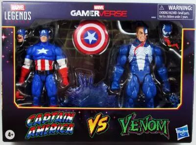 Marvel Legends - Captain America & Venom - Serie Hasbro (Gamerverse)