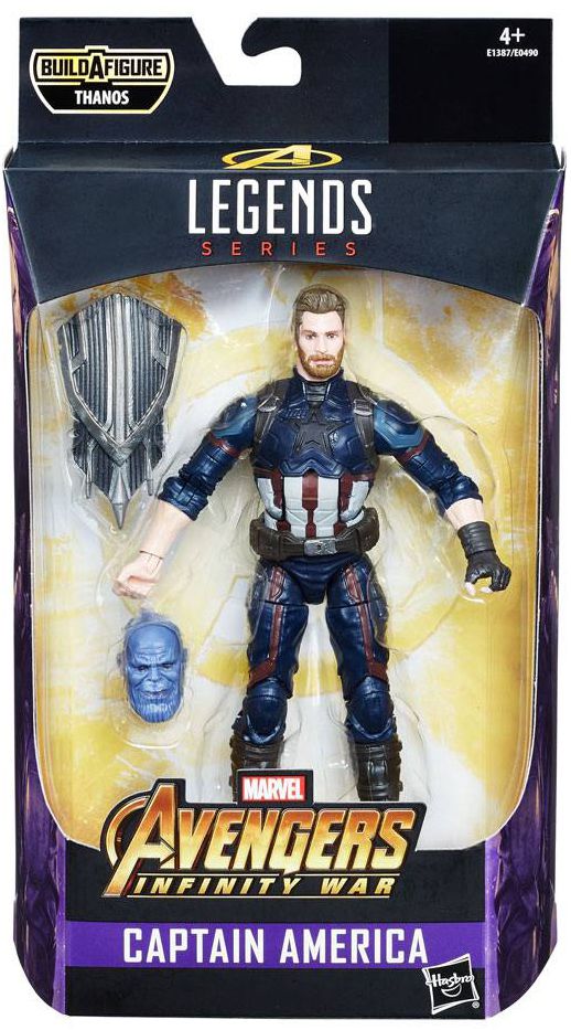 Marvel Legends 6" Captain America Infinity War MCU New Sealed w/Thanos BAF Mint 