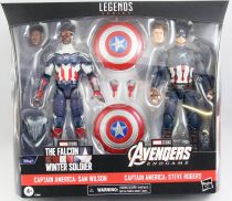 Marvel Legends - Captain America Sam Wilson & Steve Rogers - Serie Hasbro