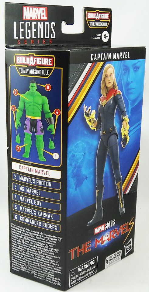 The Marvels Marvel Legends - Figurine Captain Marvel (BAF : Totally Awesome  Hulk) 15 cm - Figurines - LDLC