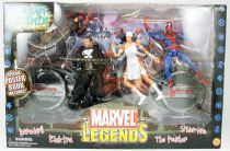 Marvel Legends - Coffret \ Urban Legends\  : Daredevil, Punisher, Elektra, Spider-Man - ToyBiz