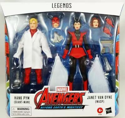 Marvel Legends - Hank Pym \ Giant-Man\  & Janet Van Dyne \ Wasp\  (Avengers Beyond Earth\'s Mightiest) - S�rie Hasbro