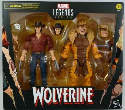 Marvel Legends - Logan & Sabertooth (Wolverine 50 Years) - S�rie Hasbro