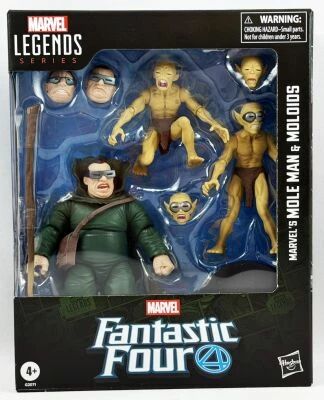 Marvel Legends - Mole Man & Moloids (Fantastic Four) - S�rie Hasbro
