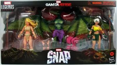 Marvel Legends - Rogue, Sauron, Shanna the She-Devil \ Savage Land\  - Serie Hasbro Gamerverse (Exclusive pack)