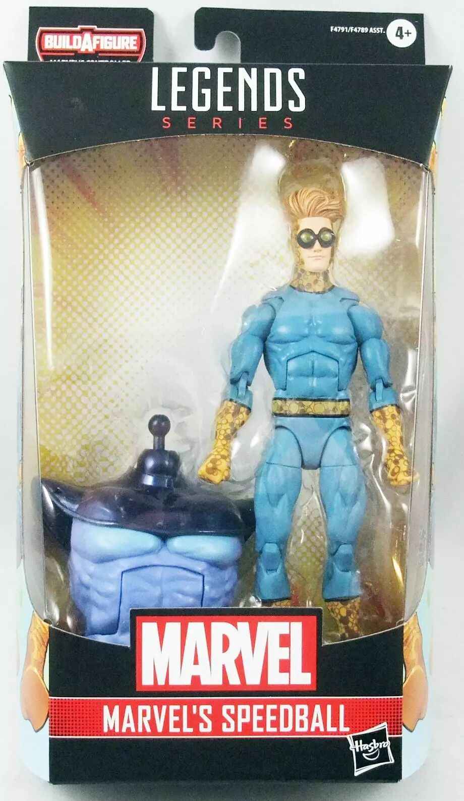 Hasbro Marvel Legends Series: Action Figure Di Speedball Da 15 Cm, Ispirata Ai Fumetti, Collezionabile Con Parte Build-A-Figure