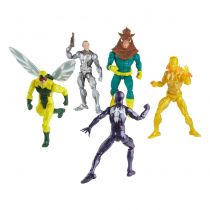 Marvel Legends - Spider-Man Villains : Silvermane, Molten Man, Human Fly, Razorback & Spider-Man