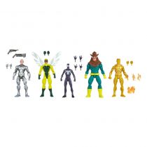 Marvel Legends - Spider-Man Villains : Silvermane, Molten Man, Human Fly, Razorback & Spider-Man