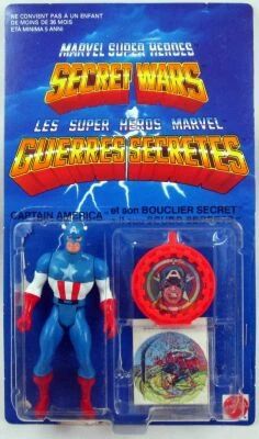 Marvel Secret Wars - Captain America (loose with blister card) - Mattel