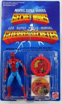 Marvel Secret Wars - Spider-Man (loose with Europe blister card) - Mattel