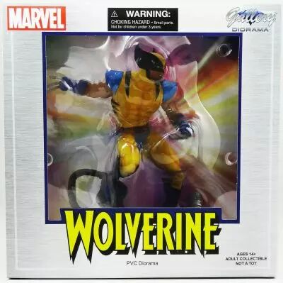 Marvel Select Gallery Diorama - Comic PVC Statue - Wolverine \ costume jaune et bleu\ 