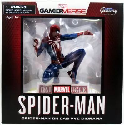 Marvel Select Gallery Diorama - Gamerverse PVC Statue - Spider-Man on cab