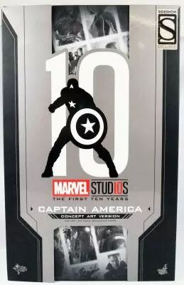 Marvel Studios The First 10 Years - Captain America \ Concept Art Version\  - Figurine 30cm Hot Toys MMS 488