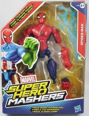 Hasbro Marvel Super Hero Mashers – Bambola Spiderman Componibile 15,25 Cm – Giocattolo Personalizzabile Per Bambini 4+