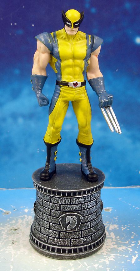 2003 MARVEL HEROES Spare Chess Piece White Side Pawn WOLVERINE 