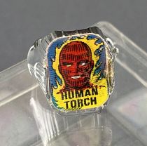 Marvel Super-Heroes - Flicker Lenticular Ring (Vari-Vue) Gunball Machine (1966) - Human Torch vs Dr. Doom