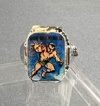 Marvel Super-Heroes - Flicker Lenticular Ring (Vari-Vue) Gunball Machine (1966) - Sub-Mariner (Namor) vs Krang