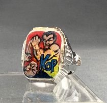 Marvel Super-Heroes - Flicker Lenticular Ring (Vari-Vue) Gunball Machine (1966) - Sub-Mariner (Namor) vs Krang