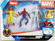 Marvel Universe Multi-Pack - Amazing Friends :  Firestar, Spider-Man, Iceman