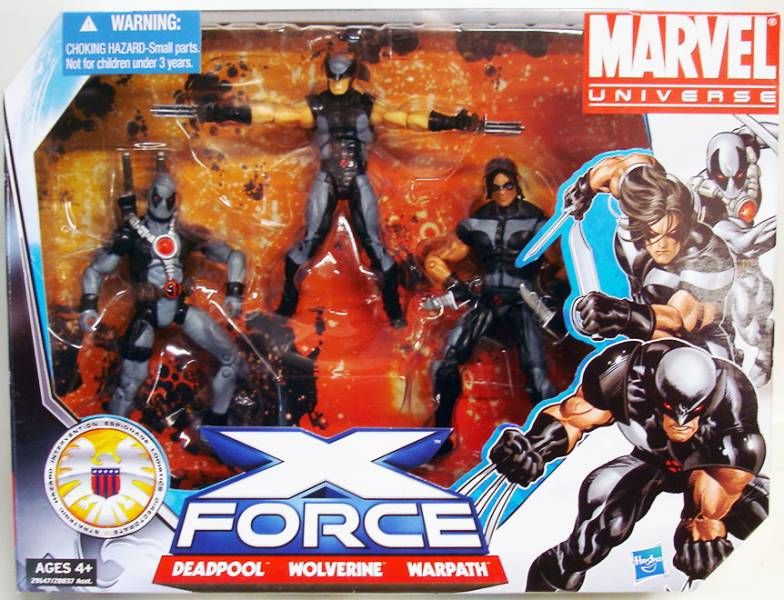 Marvel Universe Multi Pack X Force Deadpool Wolverine Warpath