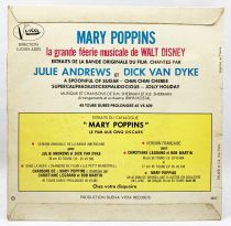 Mary Poppins - Disque 45T Buena Vista Records - Bande Originale du Film
