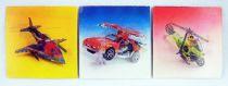 M.A.S.K. - Set of 3 promotionnal lenticular cards : Switchblade, Thunderhawk, Condor - Kenner