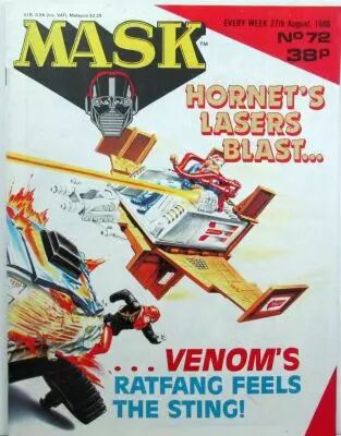 M.A.S.K. - UK Comics magazine N�72 - IPC Fleetway Publications 1986-1988