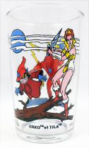 Masters of the Universe - Amora glass - Beast-Man / Teela & Orko