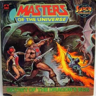 Masters of the Universe - Book - Golden - \\\'\\\'Secret of the Dragon\\\'s Egg\\\'\\\'