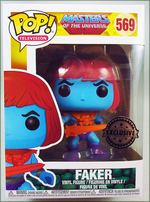 Faker He-Man Masters of the Universe POP Television #569 Vinyl Figur Funko 