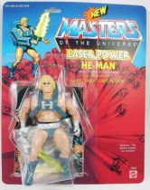 Masters of the Universe - Laser Power He-Man / Musclor Glaive Suprême \ original head\  (carte USA) - Barbarossa Art