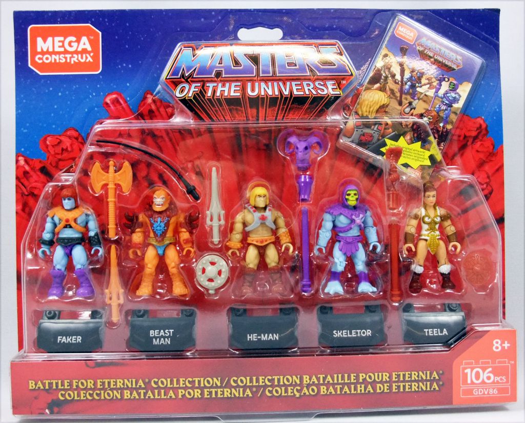 ® Mega Construx Masters Of the Universe Battle for Eternia gdv86 He-Man Teela 
