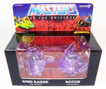 Masters of the Universe - M.U.S.C.L.E. Wind Raider & Roton (purple) - Super7