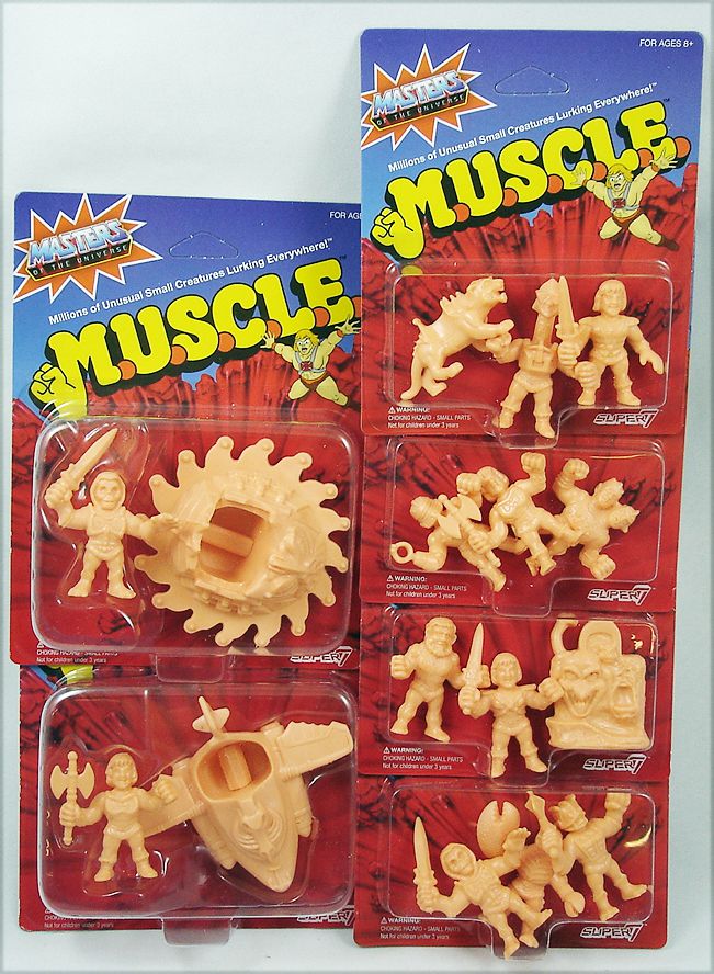 Super7 MOTU MUSCLE Figures 8 Packs Wave 2 and Wave 3 Masters of the Universe 
