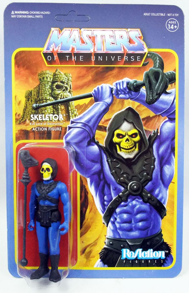 Skeletor Panthor Masters Of The Universe MotU 3 3/4 Inch ReAction Figur Super7 