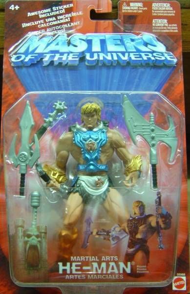 2003 Mattel Masters of The Universe 200x Martial Arts He-man on Card for sale online 