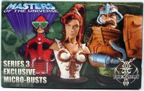 Masters of the Universe 200X - Micro-Bust 3-pack : Mekaneck, Teela & Man-at-Arms (SDCC Exclusive)