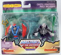 Masters of the Universe Minis - Complete set of 6 MattyCollector 2014 two-packs \ Castle Grayskull Collect & Connect\ 