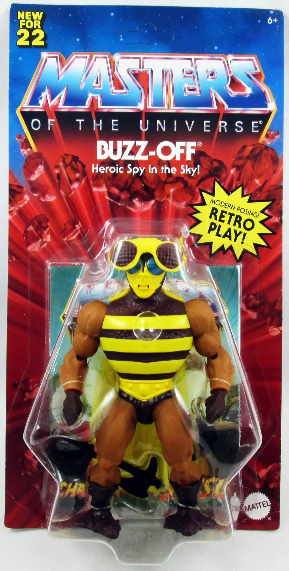 Masters Of The Universe Origins Buzz-Off | Action Figure 14 Cm Con 16 Articolazioni E Fumetto | Giocattolo MOTU
